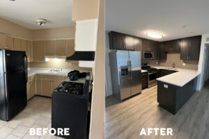Before after kitchen